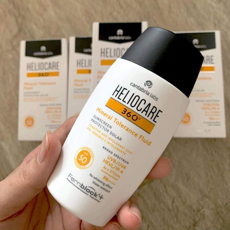 kem chống nắng Heliocare Mineral Tolerance Fluid 1